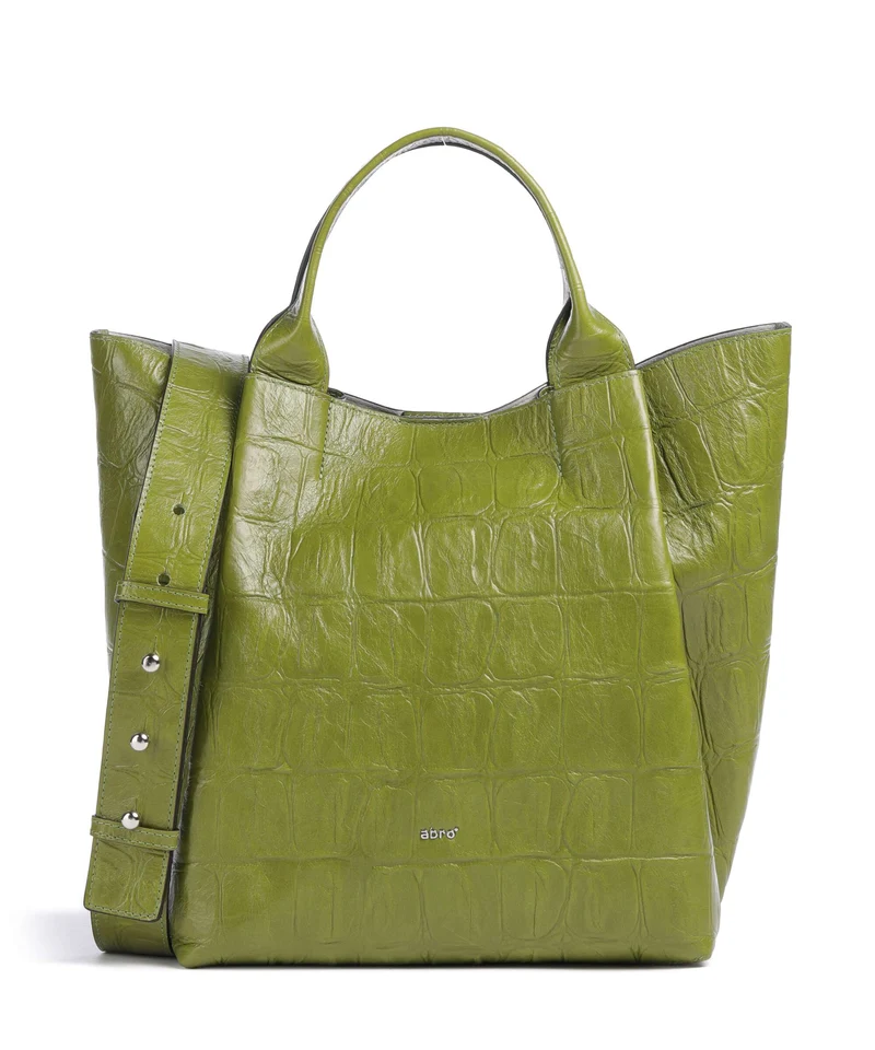 Abro Maxi Cocco Essential Medium Sac à main lime