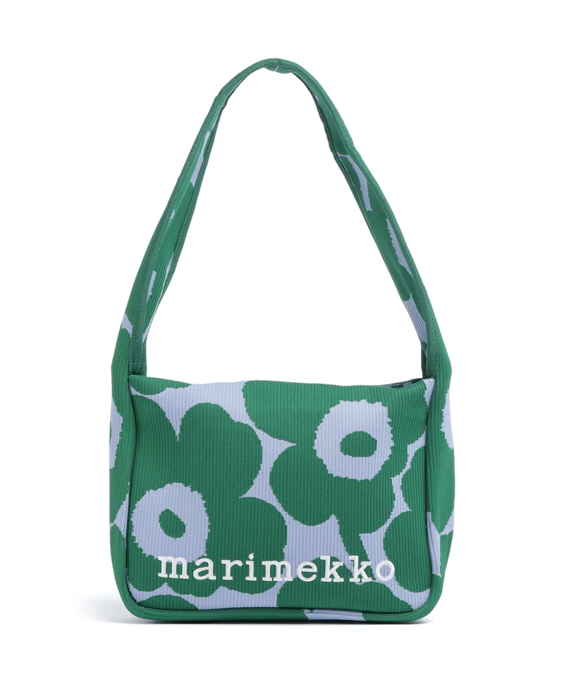 Marimekko Knitted Unikko Sac porté épaule dark green/blue