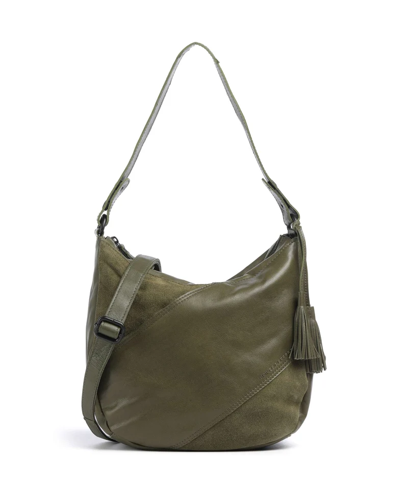 Spikes & Sparrow Suede Mix Natalia Sac fourre-tout green