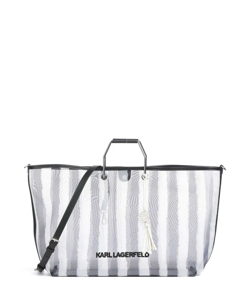 Karl Lagerfeld Ikon XXL Sac à main black stripes