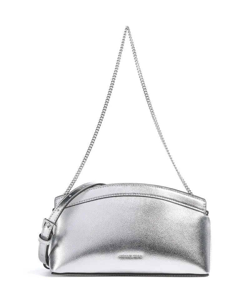 Michael Kors Athena Dome Chain Small Sac porté épaule silver