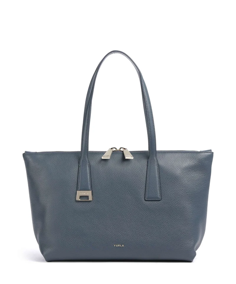 Furla Olivia M Cabas grigio blu