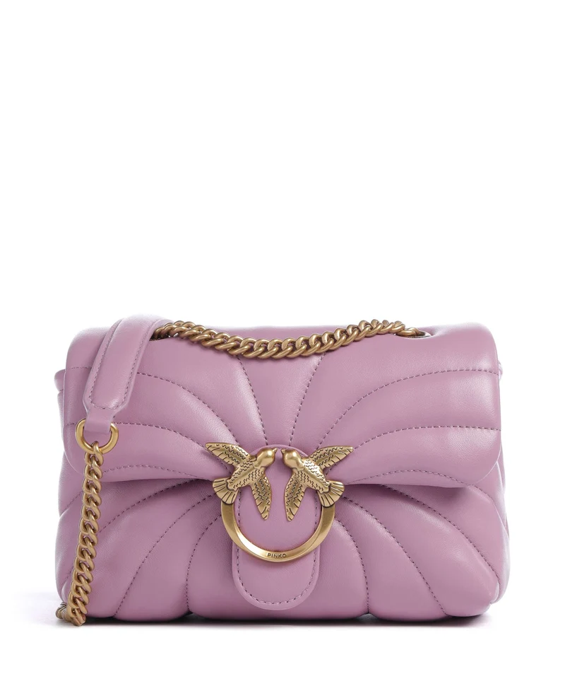 Pinko Love Puff Mini Sac porté épaule lilla/antique gold