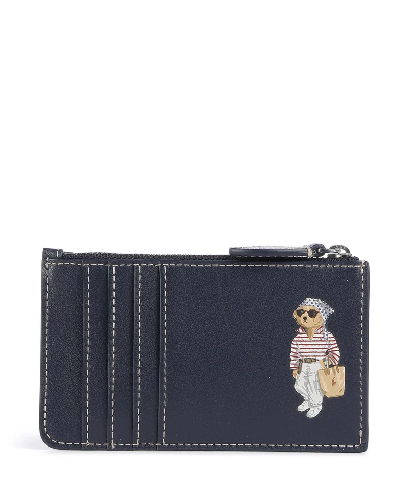 Polo Ralph Lauren Bear Étui à cartes crédit newport navy