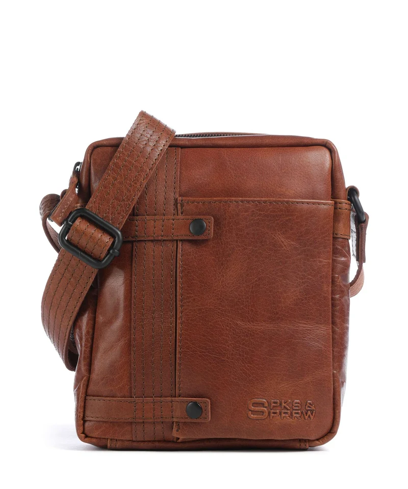 Spikes & Sparrow Bronco Benn Sac bandoulière brandy