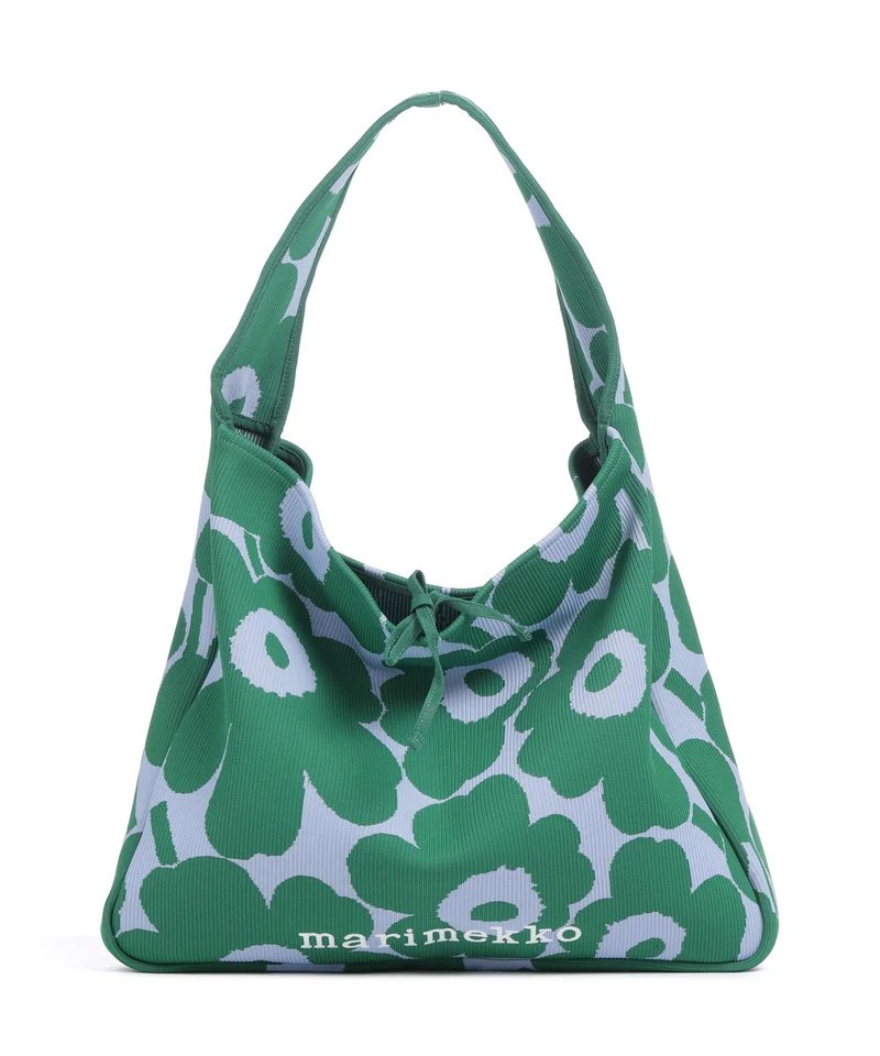 Marimekko Knitted Unikko Sac fourre-tout dark green/blue