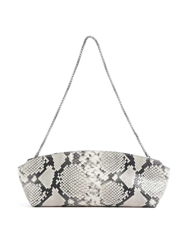 Abro Pitone Ballroom Sac porté épaule beige
