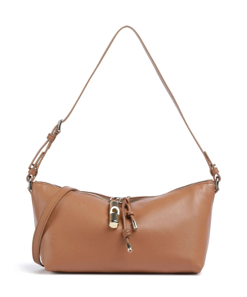 Furla Debby Mini Sac porté épaule brandy
