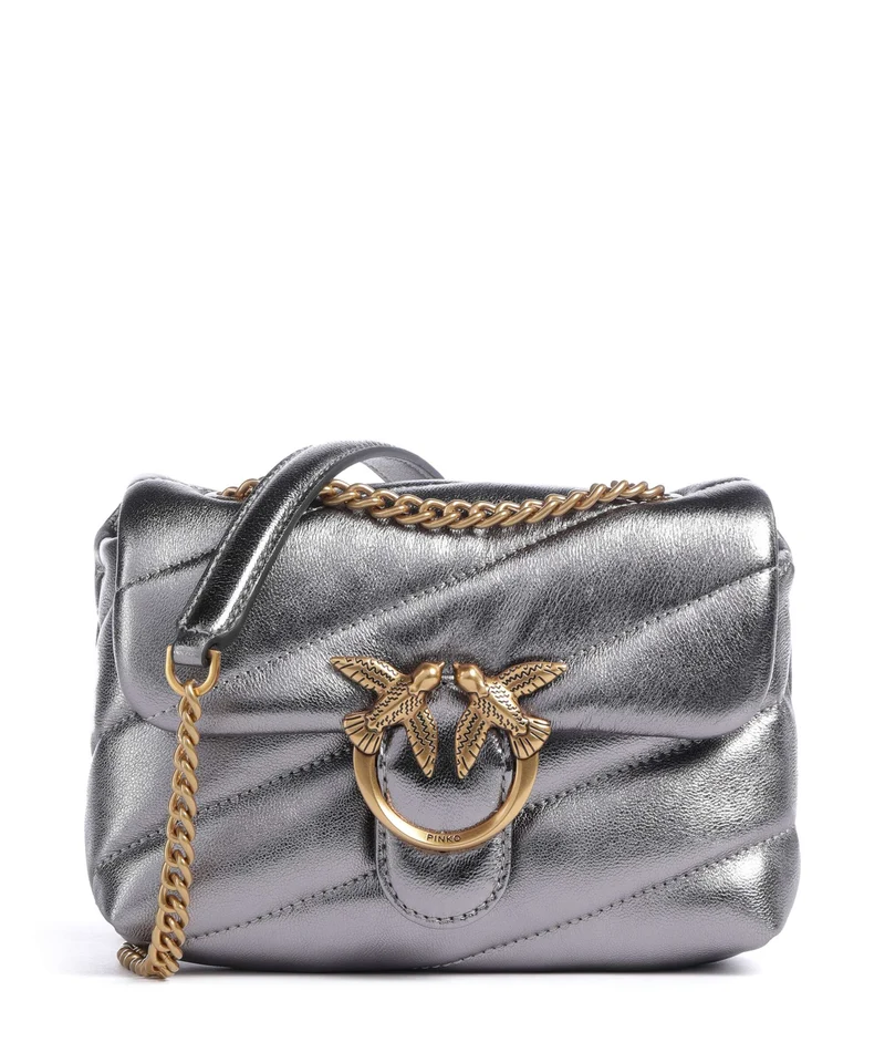 Pinko Love Puff Baby Sac porté épaule antracite/antique gold