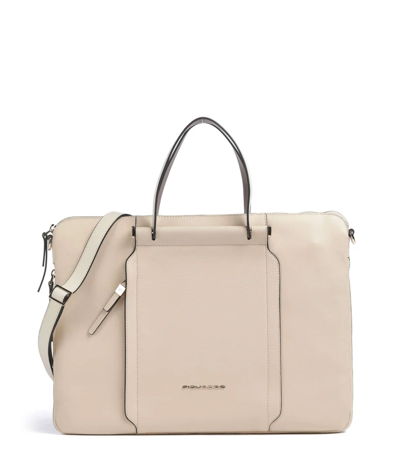 Piquadro W92T Porte-document beige/cuoio