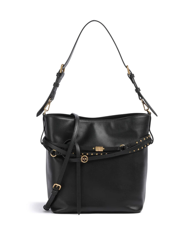 Pinko Belt Classic Sac seau nero/antique gold