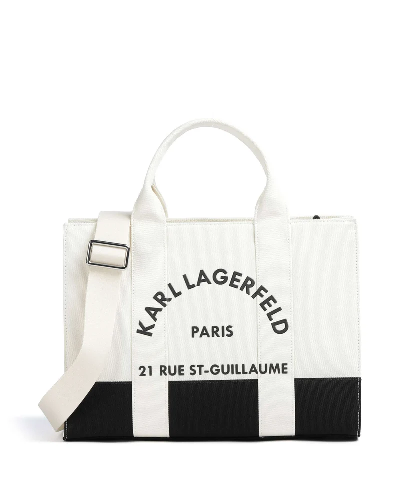 Karl Lagerfeld K/Rue St Guillaume Medium Sac à main white/black