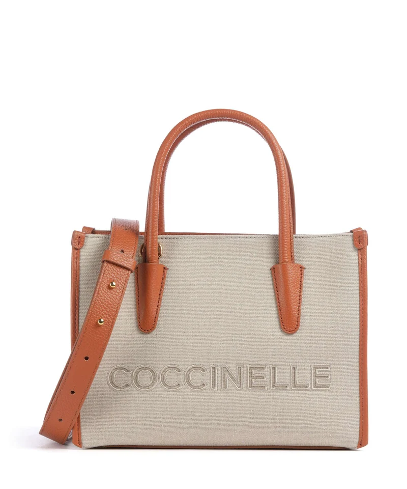 Coccinelle Myrtha Canvas Sac à main natural/crab