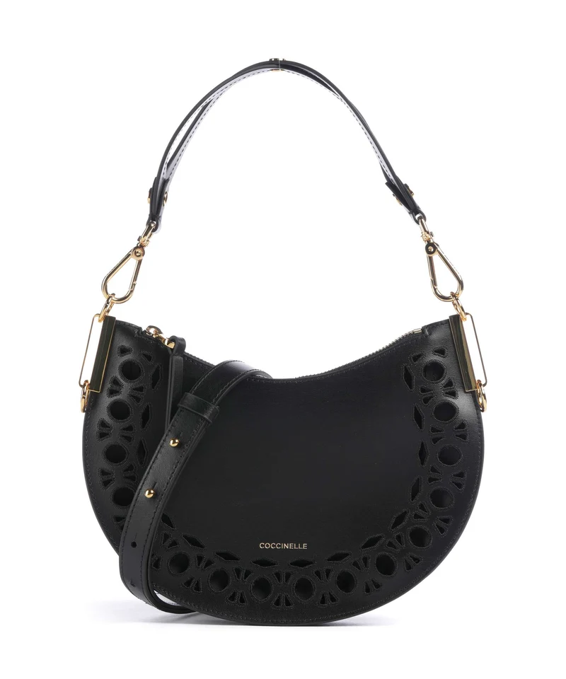 Coccinelle Sunup Monogram Sangallo Sac porté épaule noir