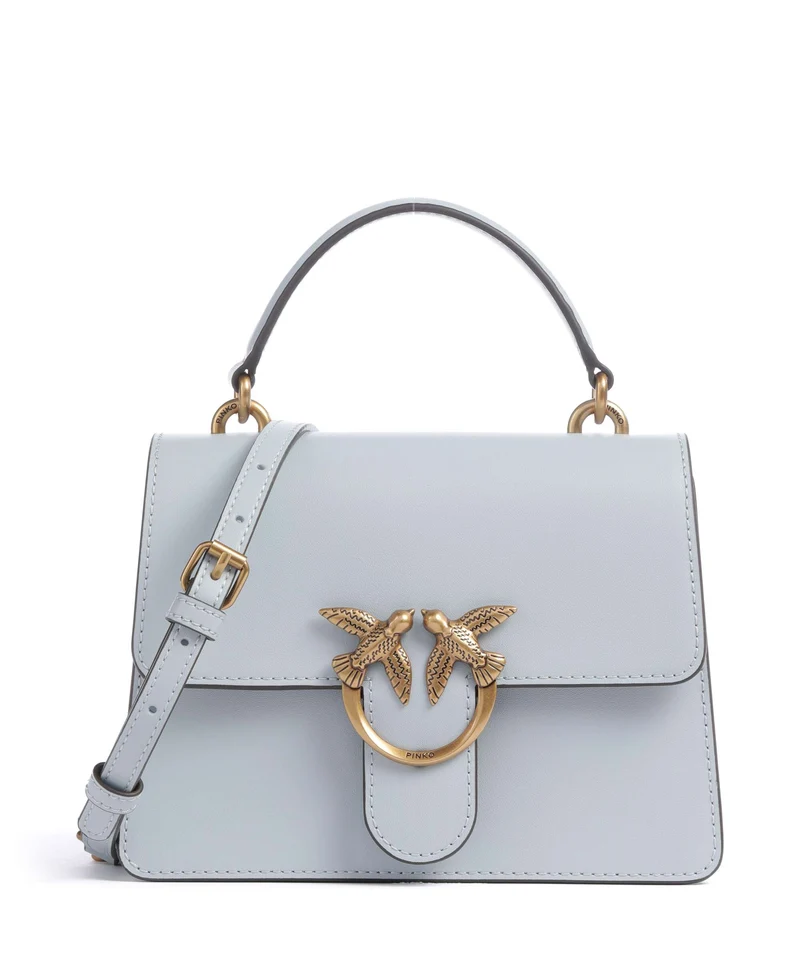 Pinko Love One Mini Sac à main azzurro celeste/antique gold