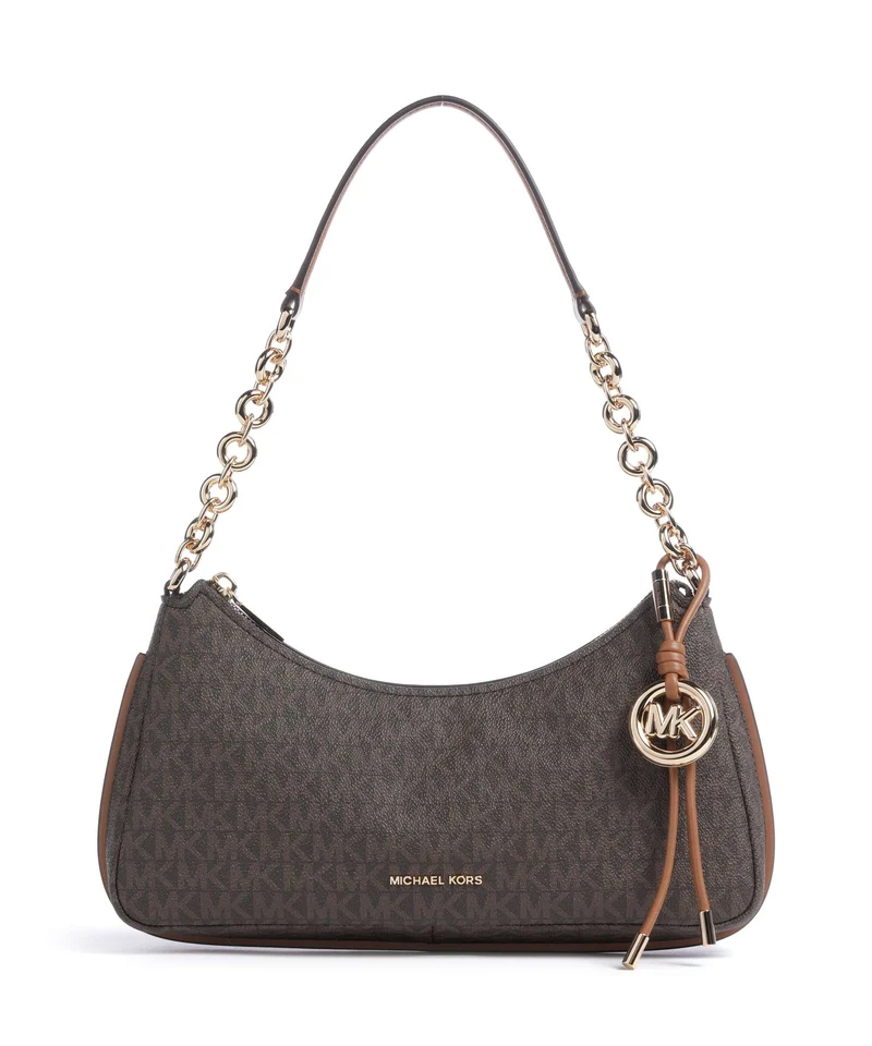 Michael Kors Nolita Medium Sac porté épaule brown/acorn