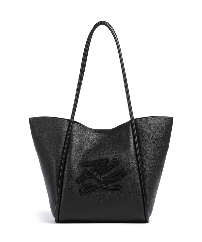 Karl Lagerfeld K/Autograph Medium Cabas black/nickel