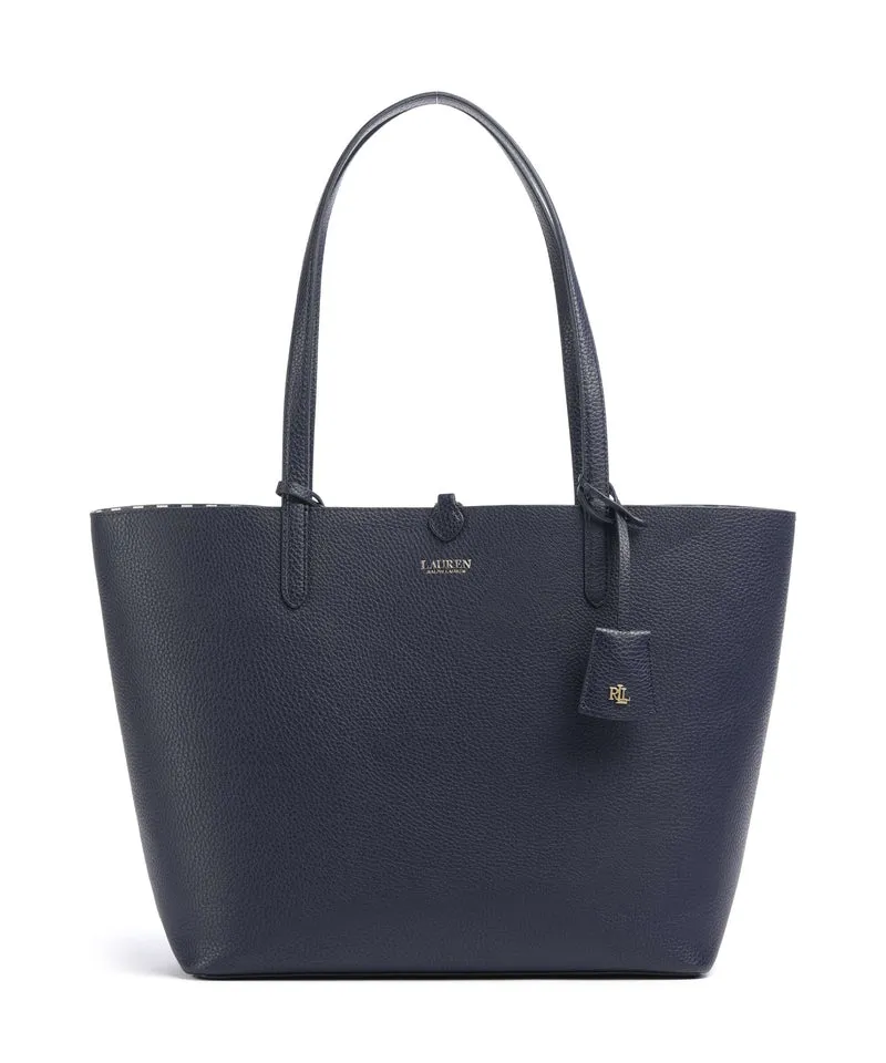 Lauren Ralph Lauren Medium Cabas refined navy/skinny stripe