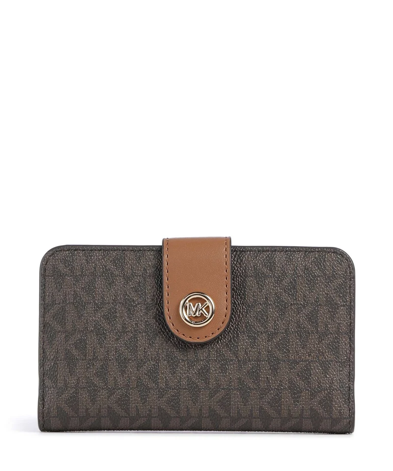Michael Kors MK Pop Charm Medium Portefeuille brown/acorn