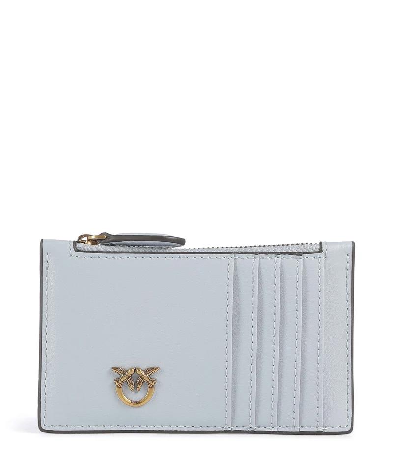Pinko Airone Étui à cartes crédit azzurro celeste/antique gold