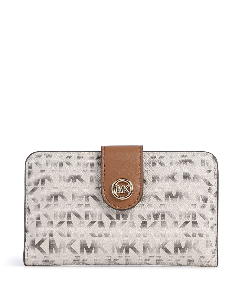 Michael Kors MK Pop Charm Medium Portefeuille vanilla/acrn