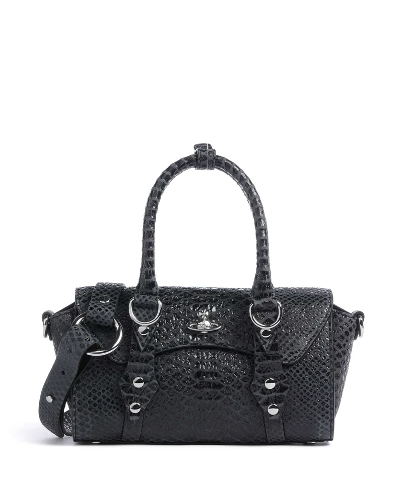 Vivienne Westwood Bettina Snake Effect Mini Sac à main dark grey