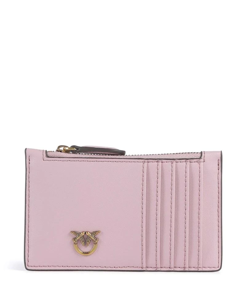 Pinko Airone Étui à cartes crédit rosa chiaro/antique gold