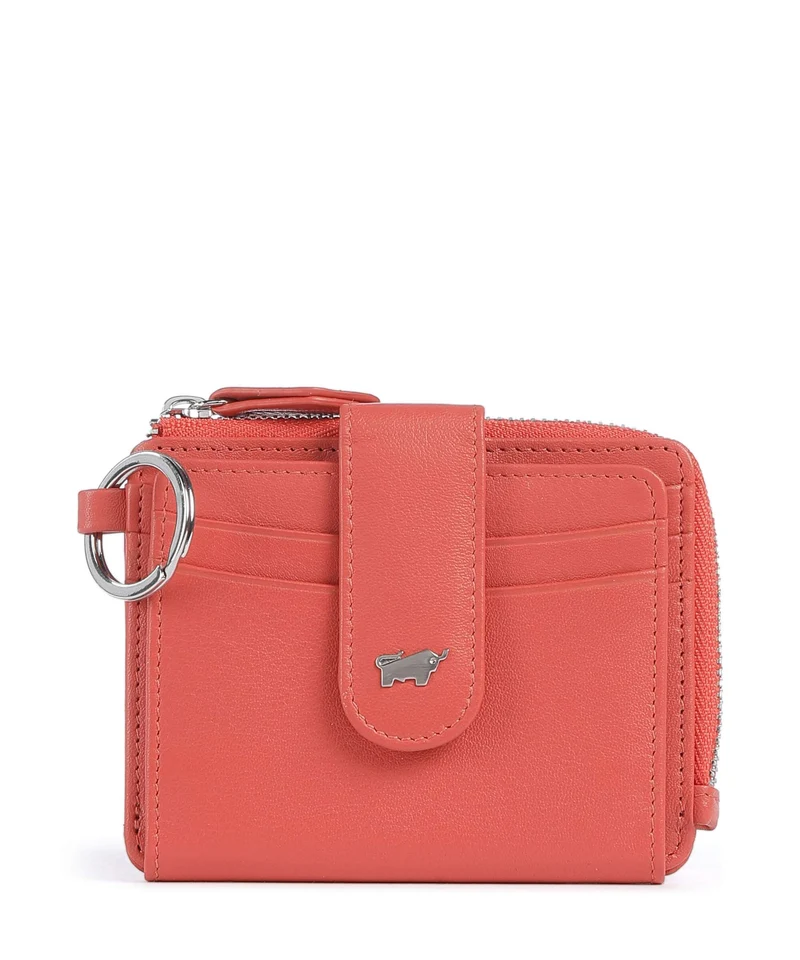 Braun Büffel Joy Étui à cartes crédit coral