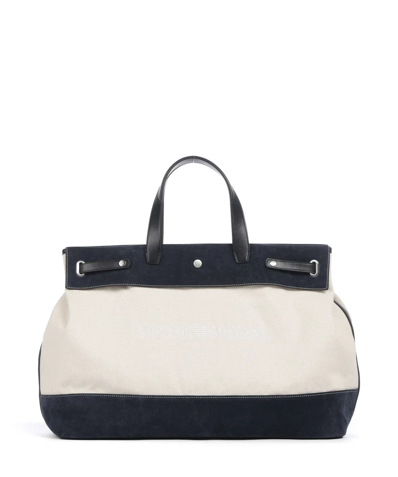 Emporio Armani Sac week-end vaniglia/navy