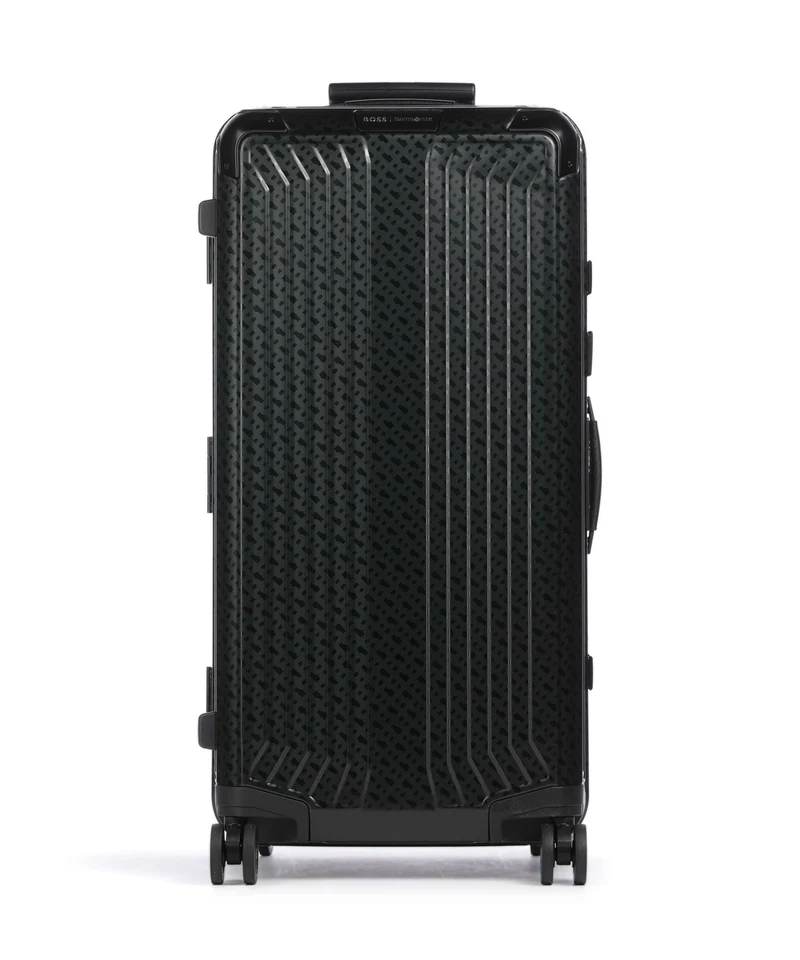 Samsonite Lite-Box Alu Boss Edition Valise 4 roues graphite monogram