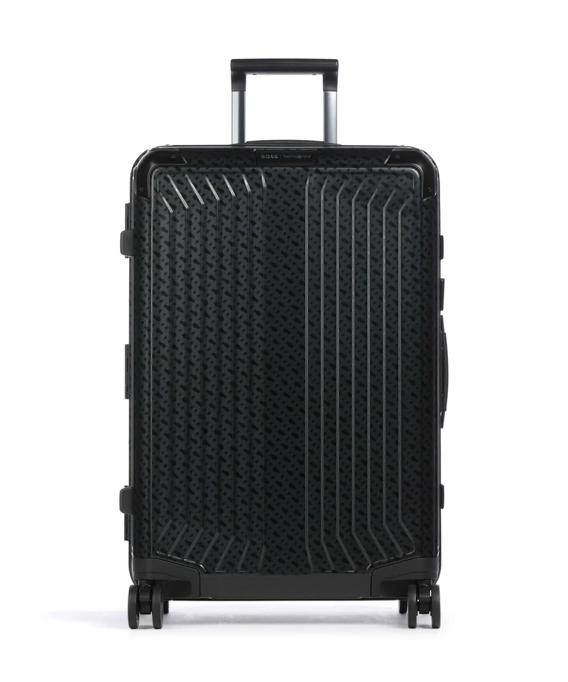 Samsonite Lite-Box Alu Boss Edition Valise 4 roues graphite monogram
