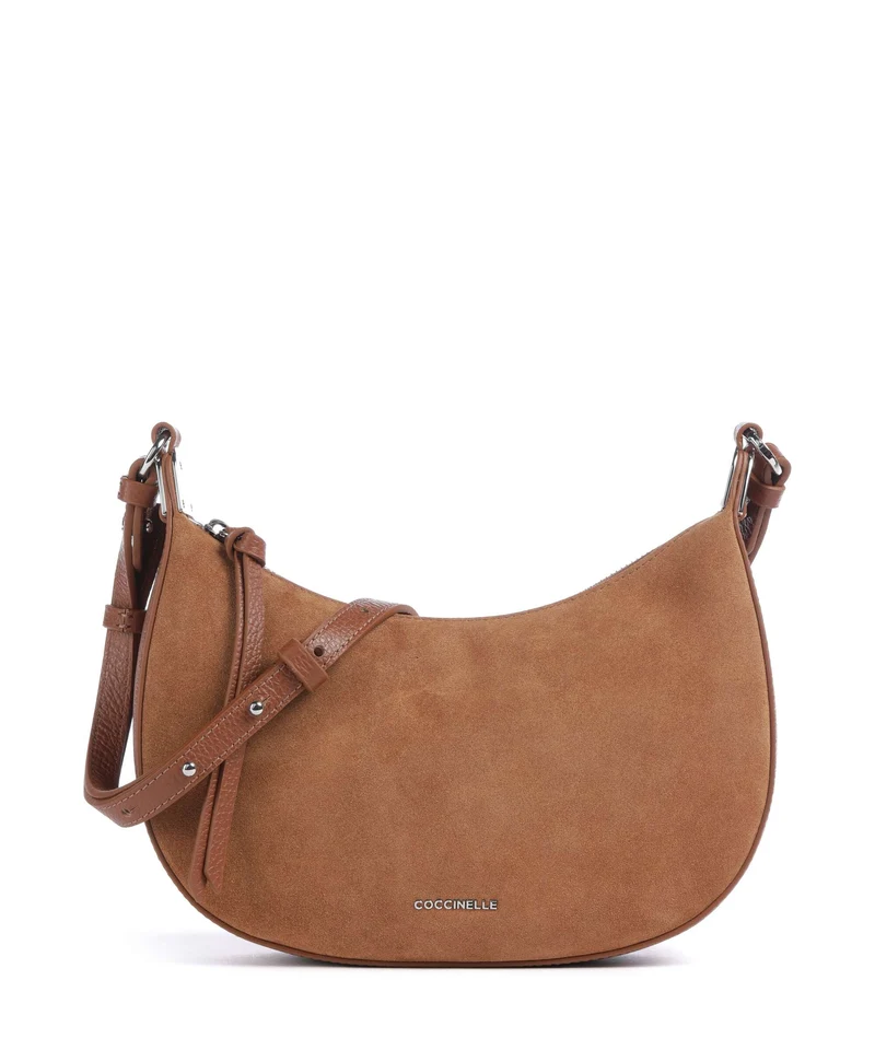 Coccinelle Fujiko Suede Sac bandoulière cognac