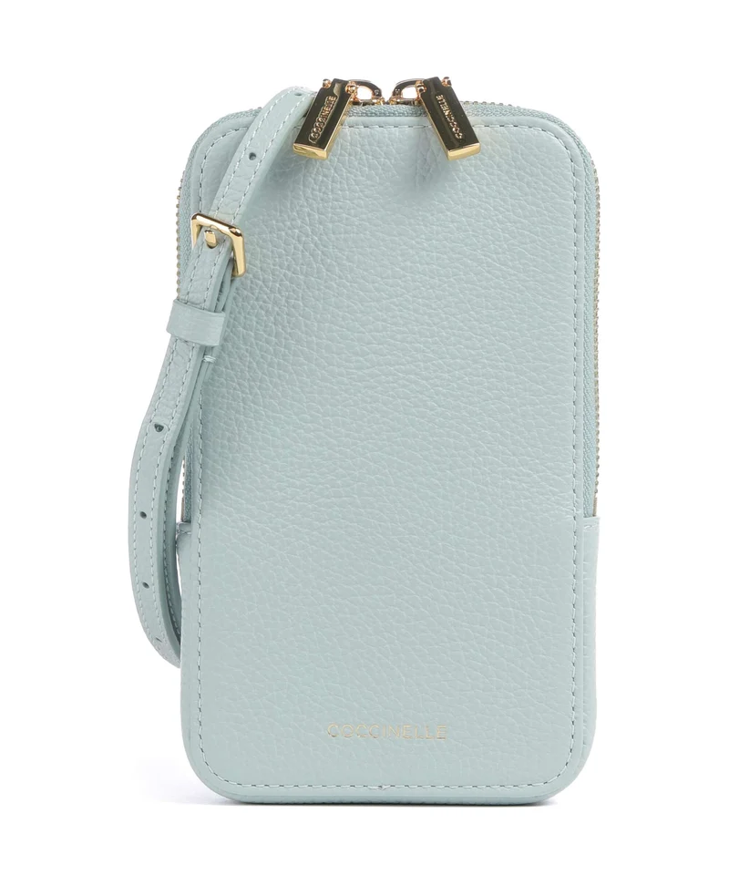 Coccinelle Flor Pochette telephone aquamarine