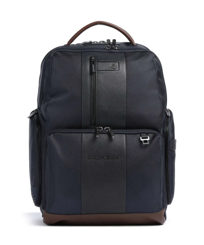 Piquadro Brief 2 Sac à dos d'ordinateur blue/cognac