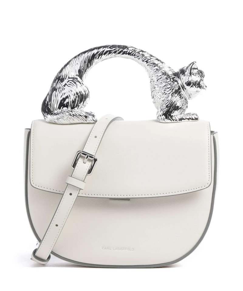 Karl Lagerfeld Ikon Choupette Sac bandoulière off white