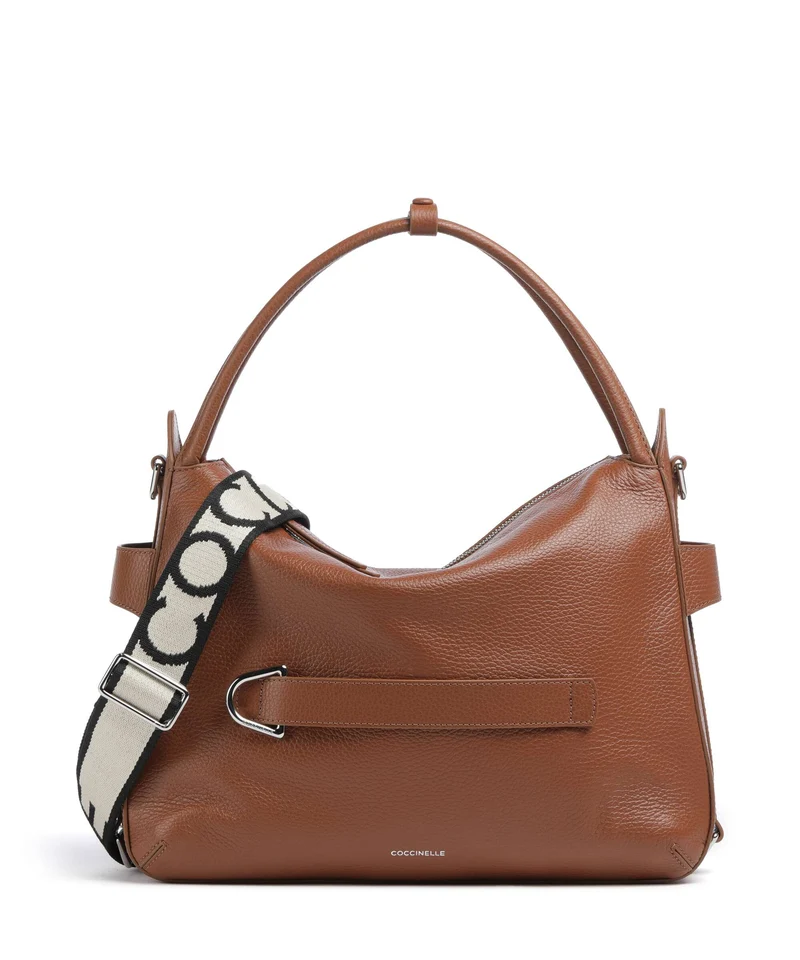 Coccinelle Gretel Ribbon Sac fourre-tout cognac