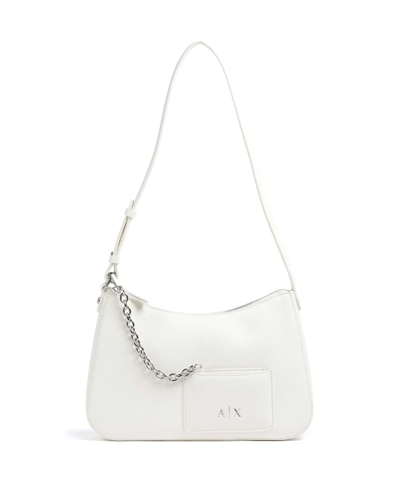 Armani Exchange Mila M Sac porté épaule off white