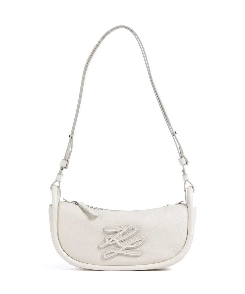 Karl Lagerfeld K/Autograph Small Sac porté épaule off white