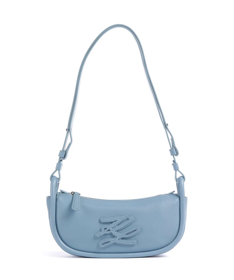 Karl Lagerfeld K/Autograph Small Sac porté épaule blue bloom