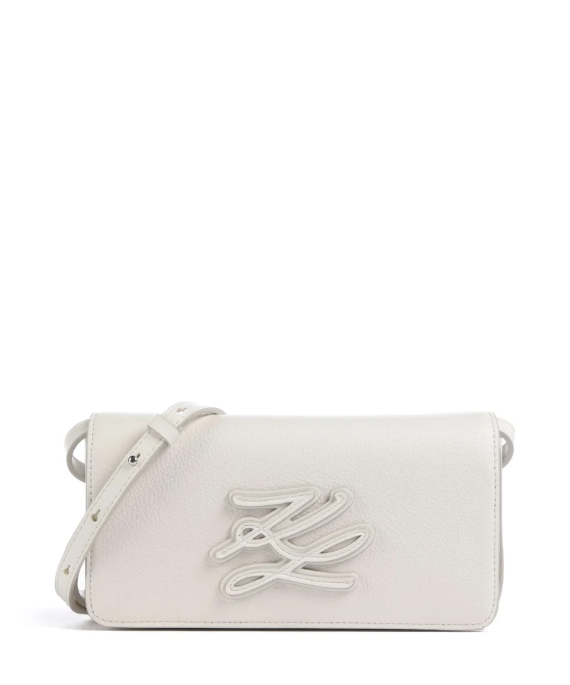 Karl Lagerfeld K/Autograph Mini Sac bandoulière off white