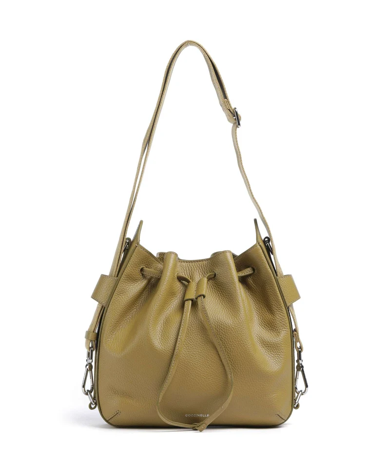 Coccinelle Gretel Ribbon Sac seau seagrass