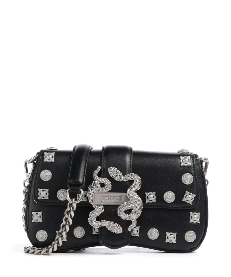 Just Cavalli Iconic Snakes Sac bandoulière black