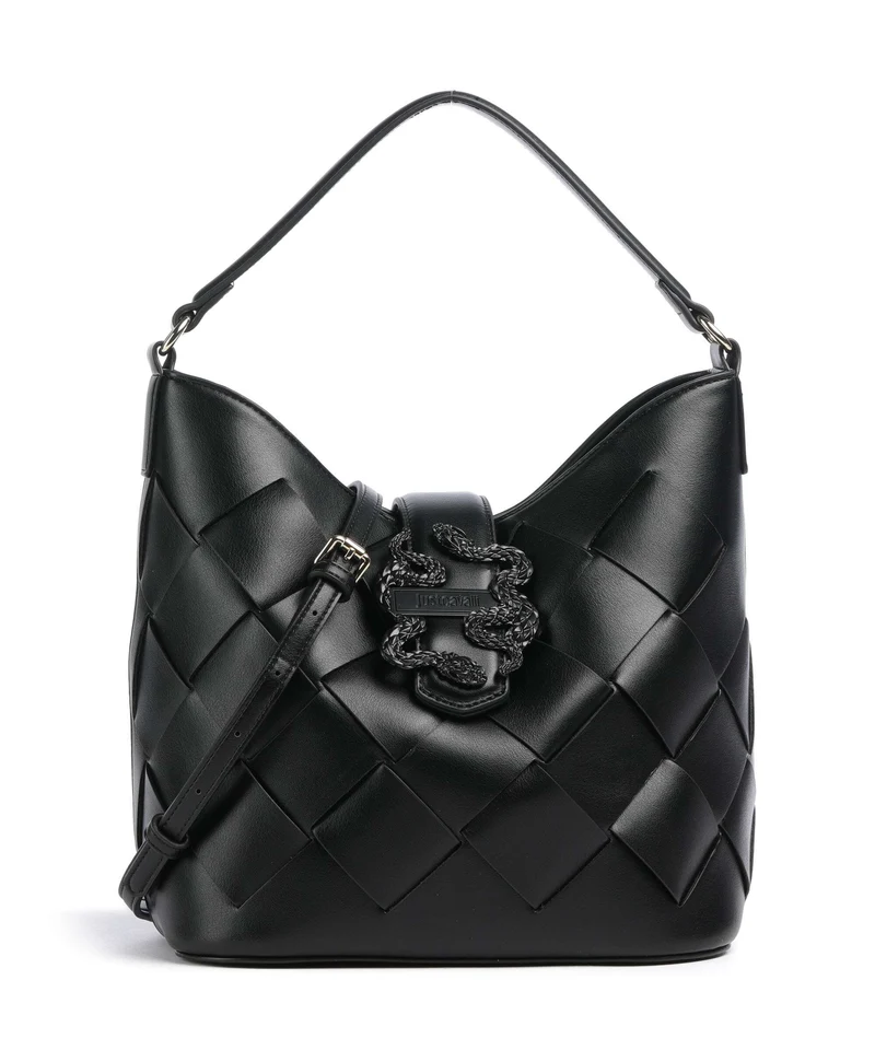 Just Cavalli Iconic Snakes Braided Sac fourre-tout black
