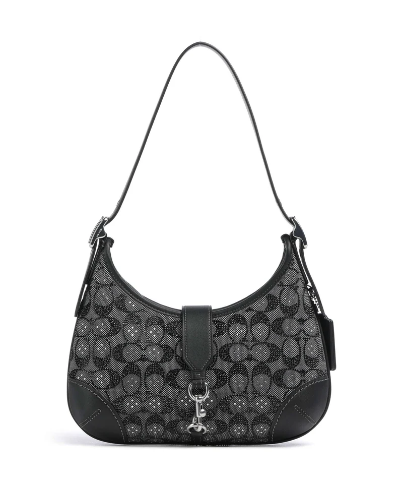 Coach The Coach Originals Hamptons Crystal Signature Sac porté épaule black