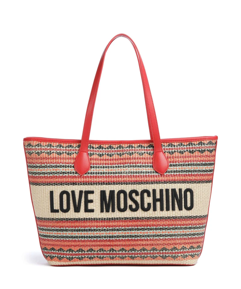 Love Moschino Sunset Stripes Cabas multicolour/red