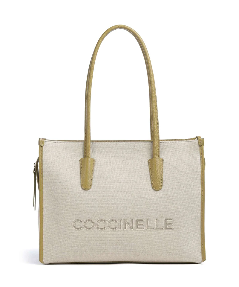 Coccinelle Myrtha Canvas Cabas natural/seagrass