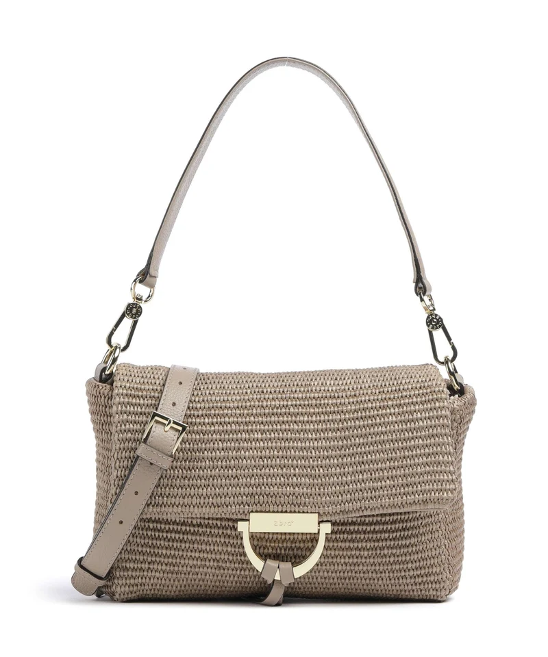 Abro Raffia Classica Temi Sac porté épaule siena