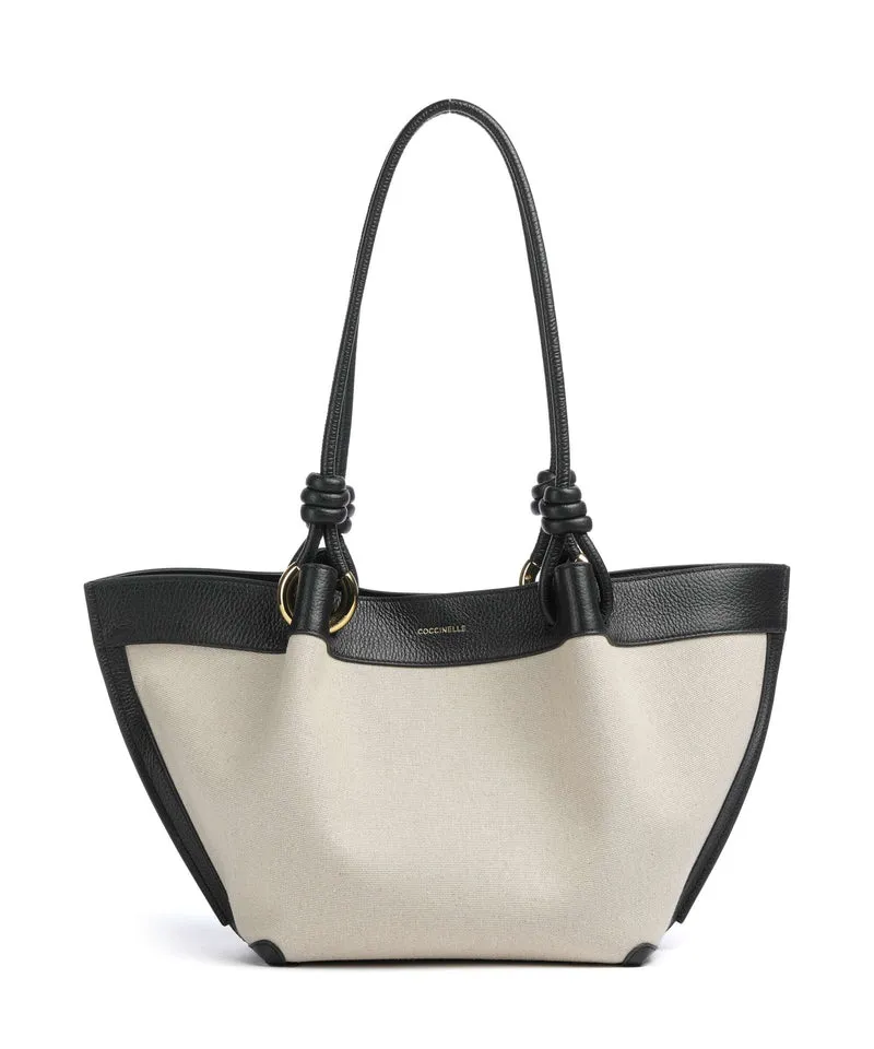 Coccinelle Finn Canvas Sac fourre-tout natural/noir