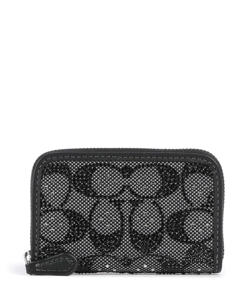 Coach Essential Crystal Signature Jacquard Portefeuille black
