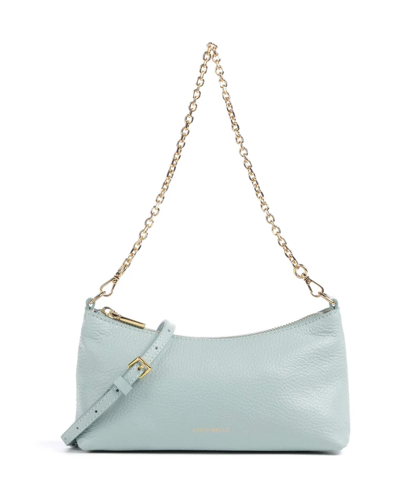 Coccinelle Aura Sac porté épaule aquamarine
